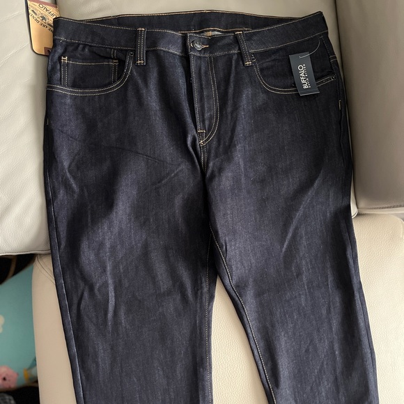 NWT - Buffalo David Bitton Slim Ash Men’s Jeans in Rinsed Indigo - Size 38/30 - Picture 4 of 10